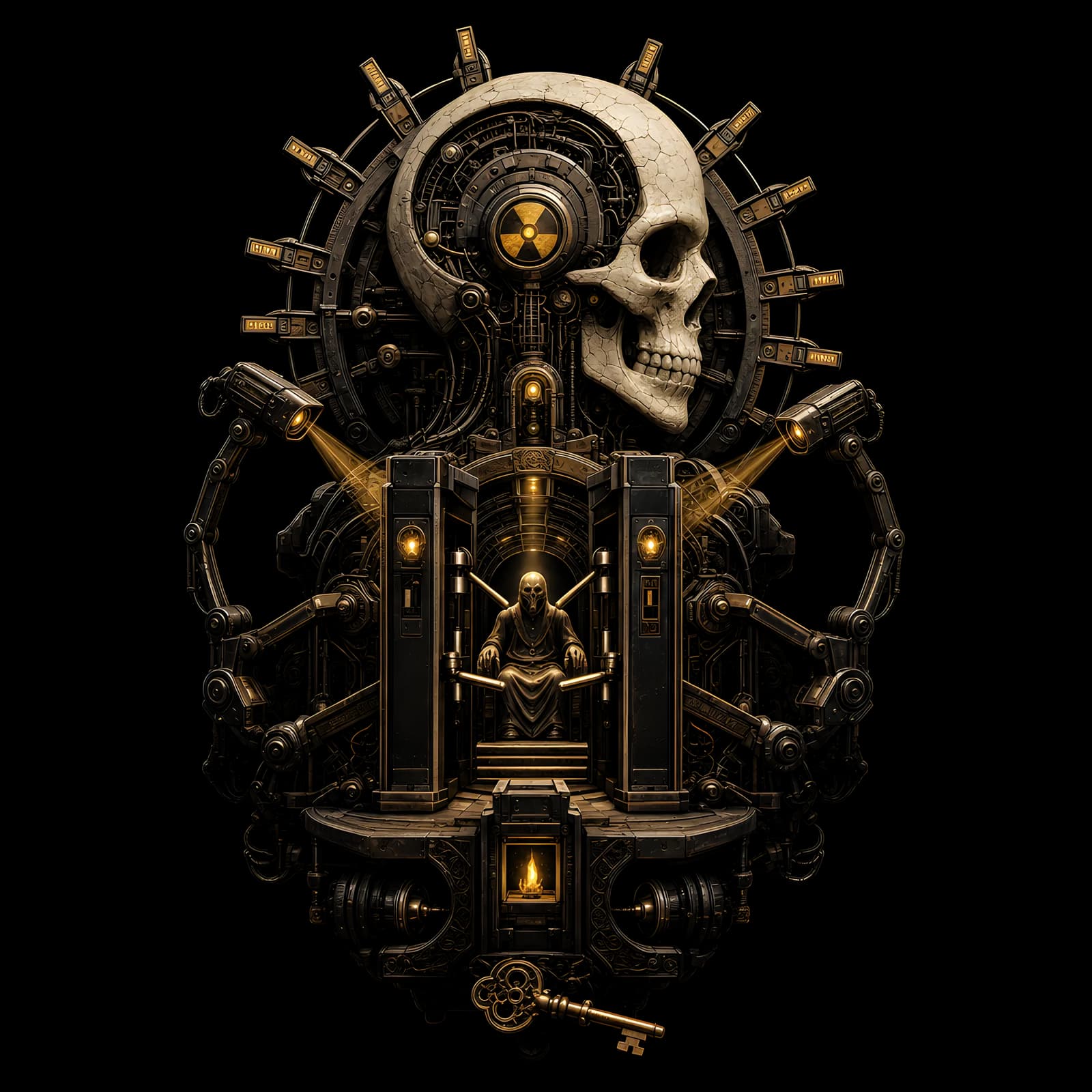 The Gunshot and the Algorithm, Both Misfiring — shirt design