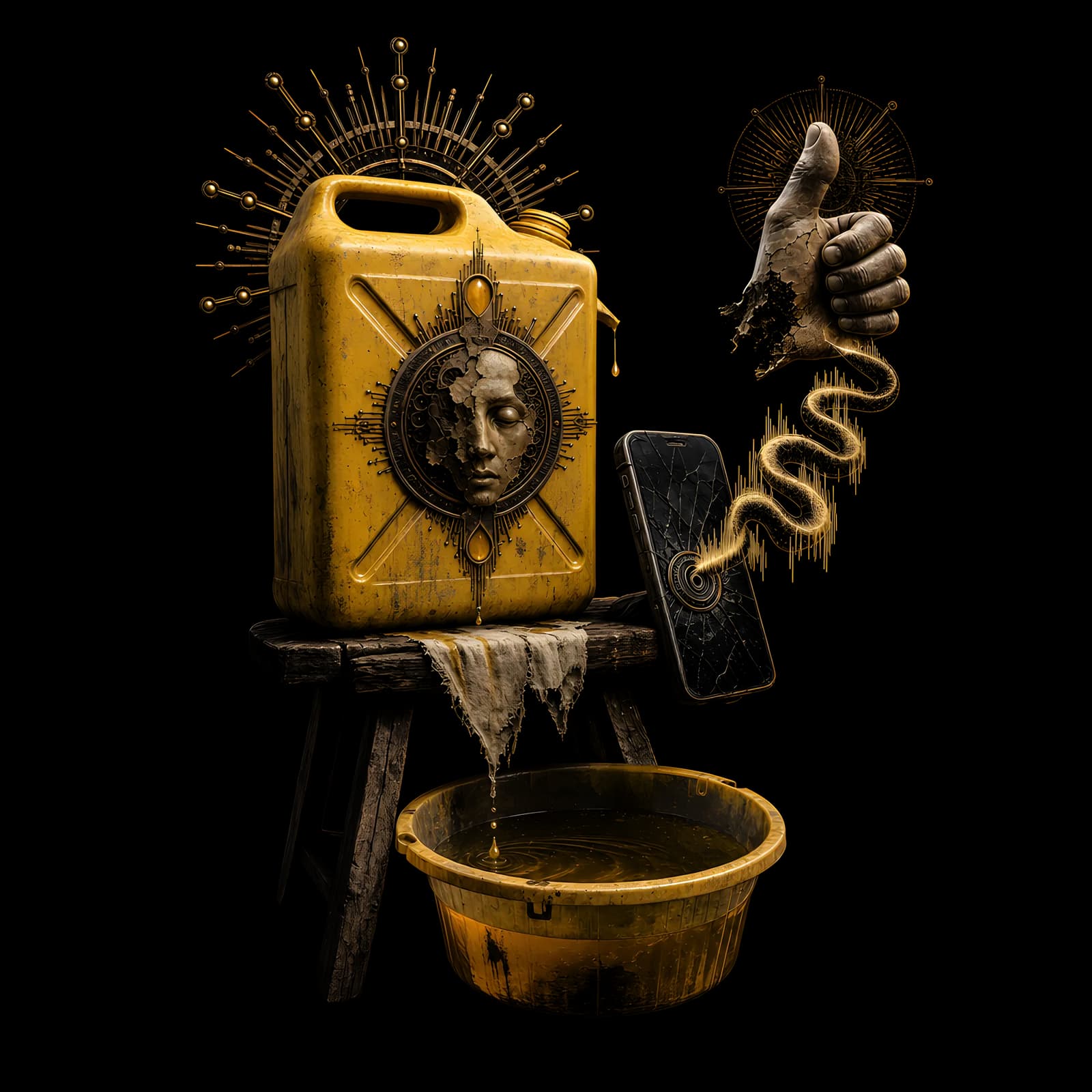 The Bucket and the Voice Note — shirt design