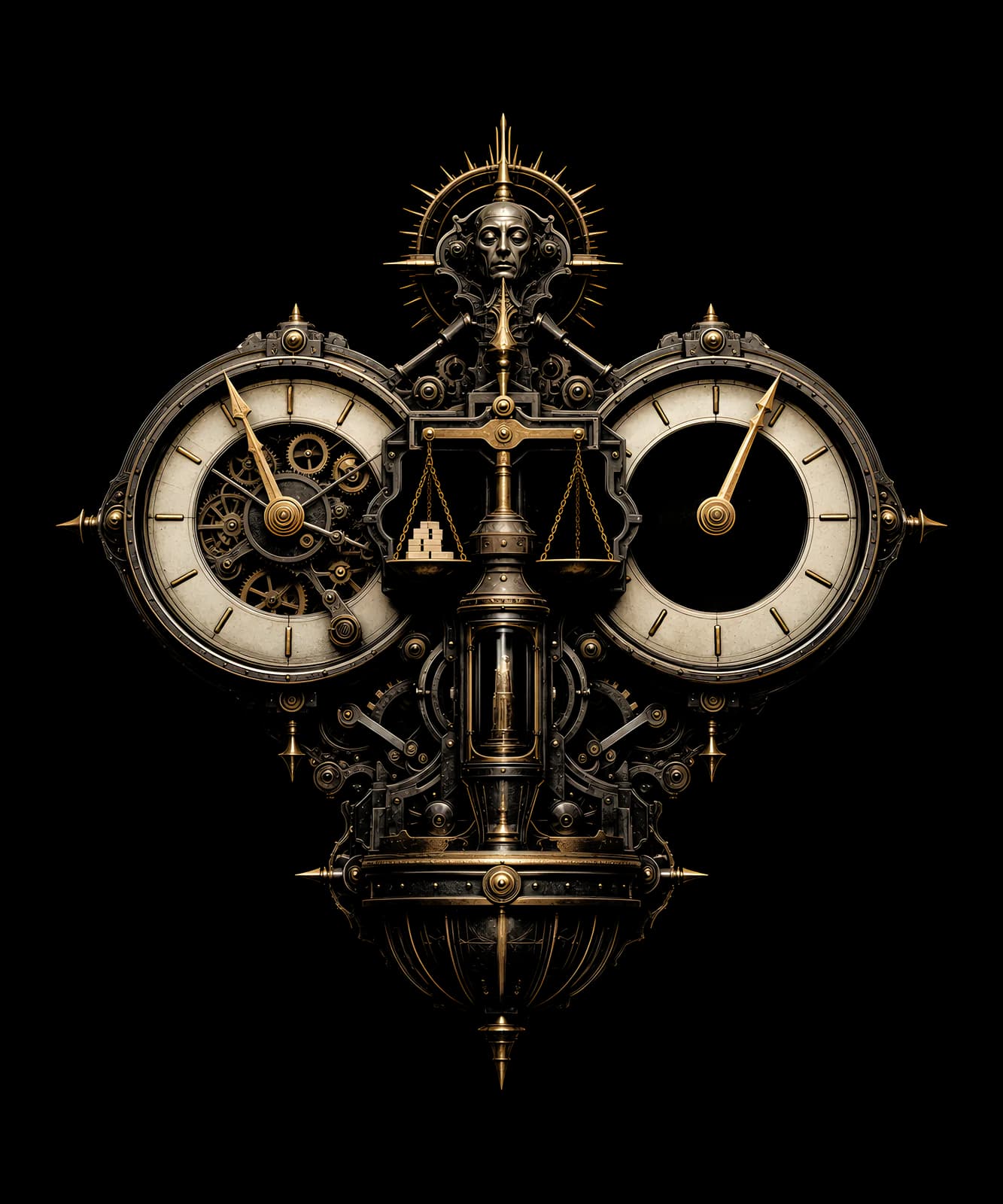 The Two Clocks of Judgment — shirt design