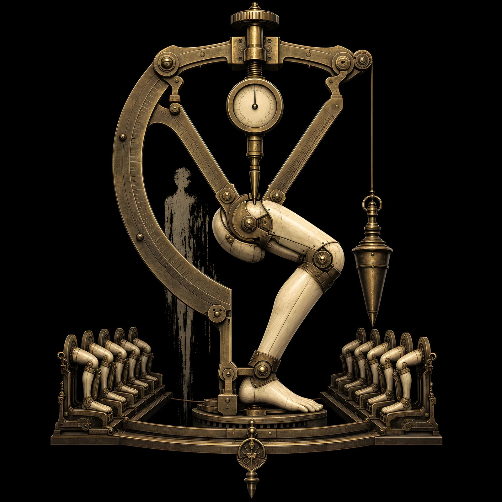 The Law Descends Into the Knees — shirt design