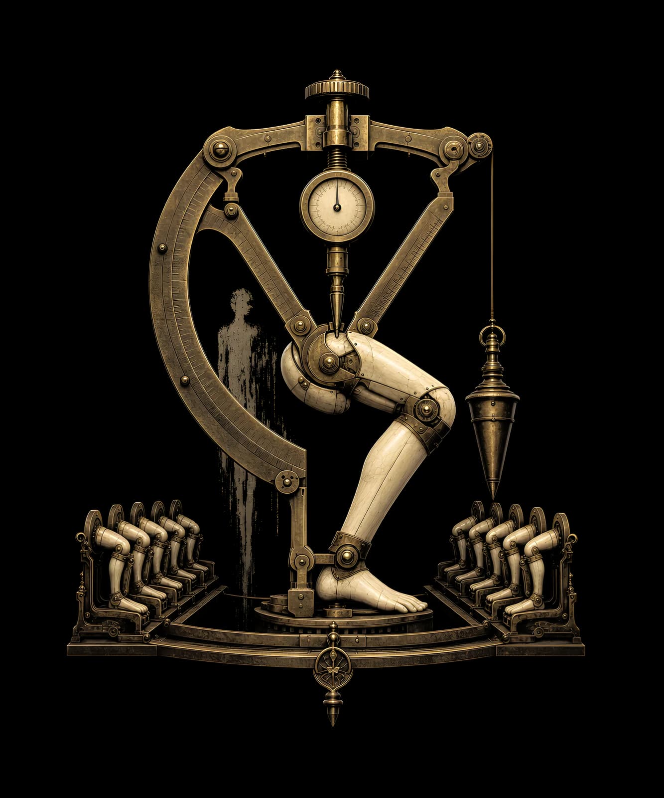 The Law Descends Into the Knees — shirt design