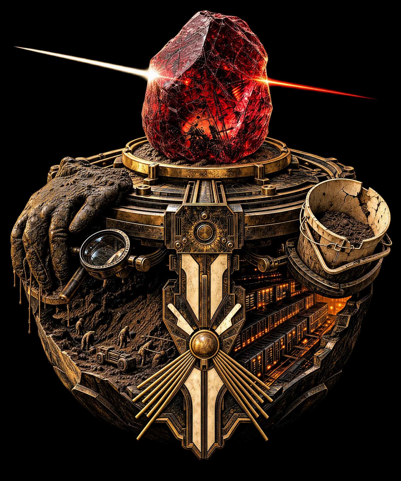 The Red Stone Refuses Theology — shirt design