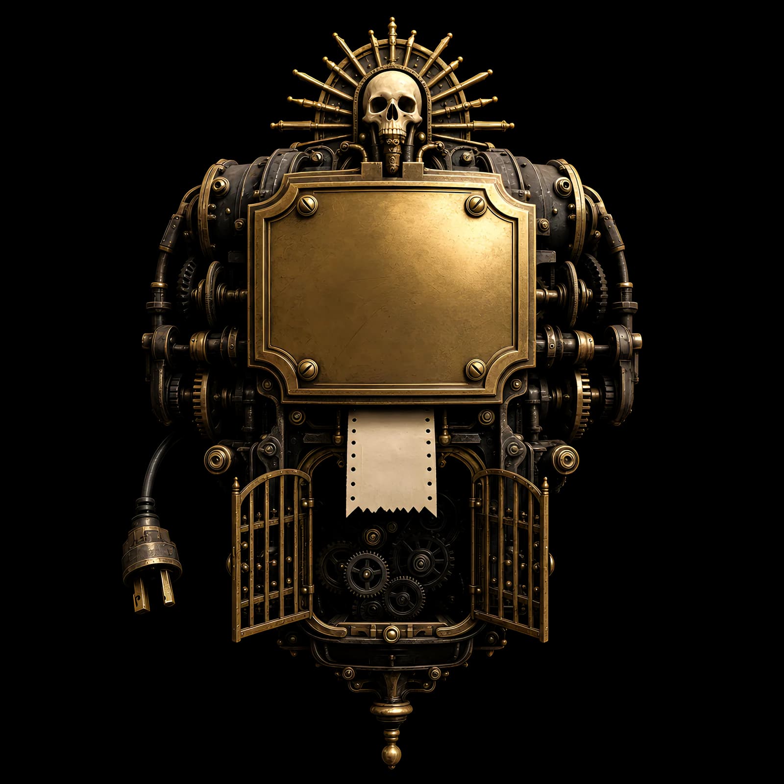 The Plaque on the Machine — shirt design