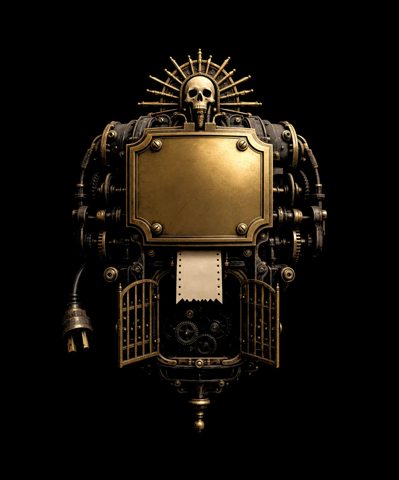 The Plaque on the Machine — shirt design