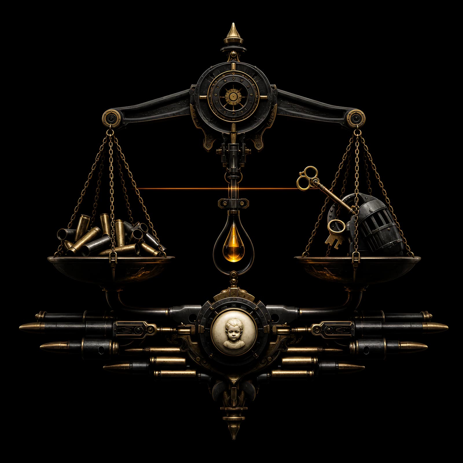 The Scale Inside the Silence — shirt design