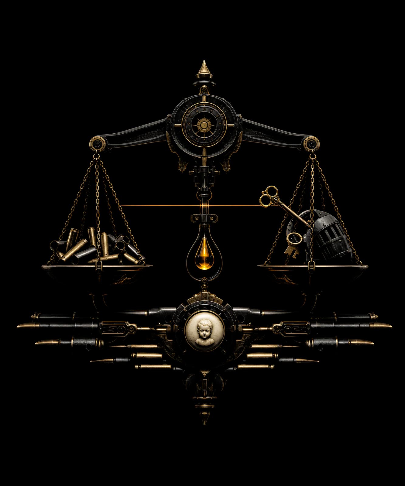 The Scale Inside the Silence — shirt design