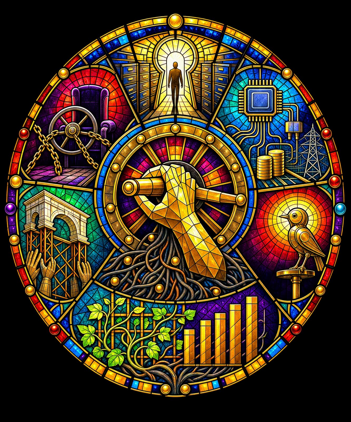 The Gospel of the Singularity — September 2026 — shirt design